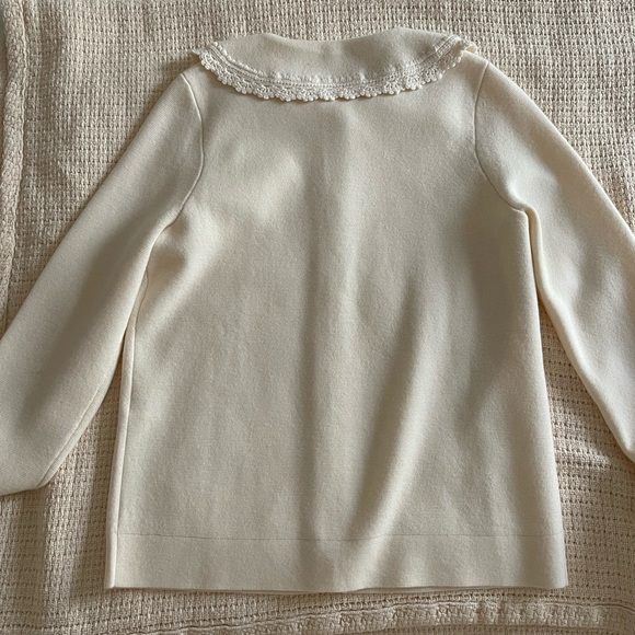 Sezane Bettany Cardigan in Ecru Small - Picture 3 of 5
